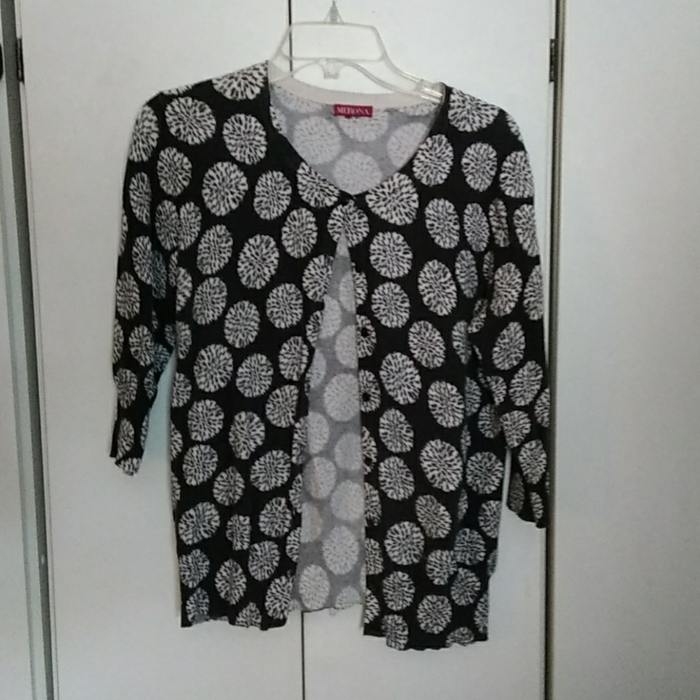 Black and white sweater